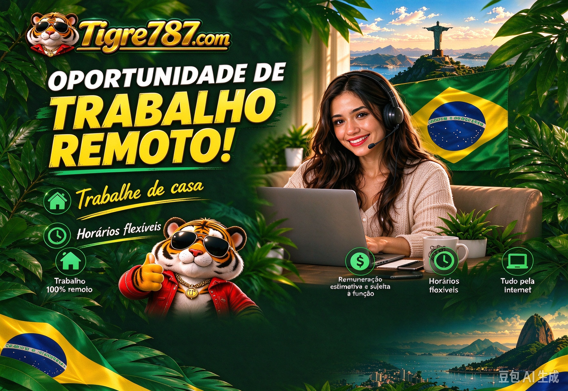 Trabalho remoto em casa